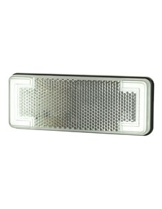 Feu de gabarit à LED avec réflecteur, blanc, orange et rouge, 12/24 V, homologué IP68 IA R1 A SM1