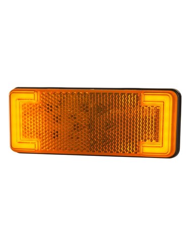 Luz de LED de liberação com refletor, branco, âmbar e vermelho, 12/24 V, aprovação IP68 IA R1 A SM1