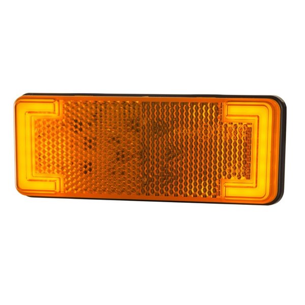 Piloto de gálibo LED con reflectante, blanco, ámbar y rojo 12/24V IP68 homologado IA R1 A SM1