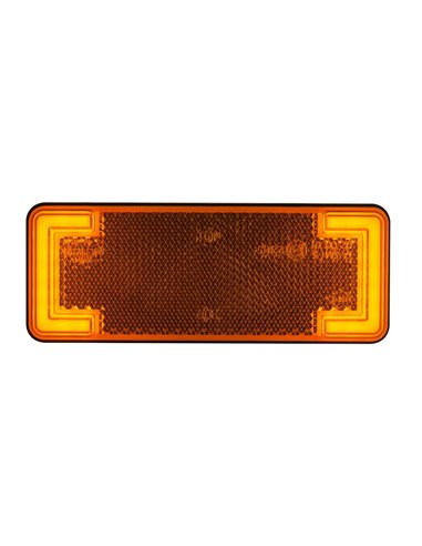 Piloto de gálibo LED con reflectante, blanco, ámbar y rojo 12/24V IP68 homologado IA R1 A SM1