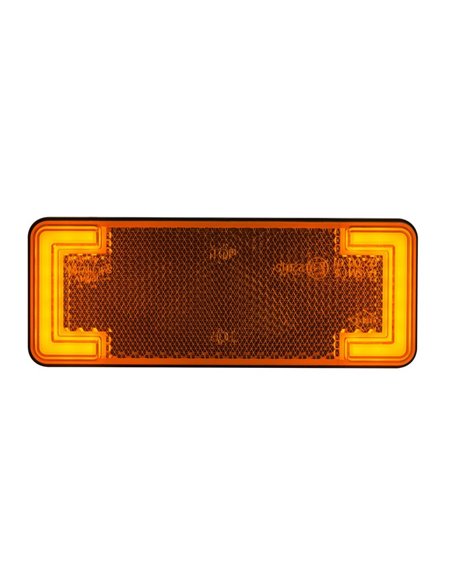 Piloto de gálibo LED con reflectante, blanco, ámbar y rojo 12/24V IP68 homologado IA R1 A SM1