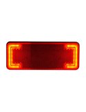 Luz de LED de liberação com refletor, branco, âmbar e vermelho, 12/24 V, aprovação IP68 IA R1 A SM1