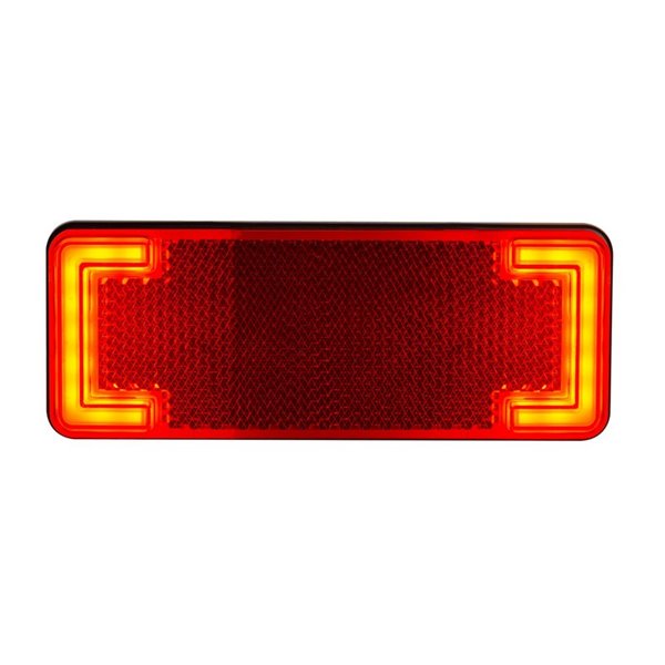 Luz de LED de liberação com refletor, branco, âmbar e vermelho, 12/24 V, aprovação IP68 IA R1 A SM1