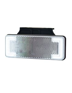 Piloto LED de gálibo reflector con soporte 12/24V IP68 homologado IA R1 A SM1 blanco, ámbar y rojo