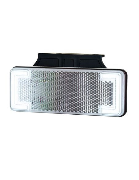 Refletor de luz de LED com suporte 12/24V IP68 aprovado IA R1 A SM1 branco, âmbar e vermelho