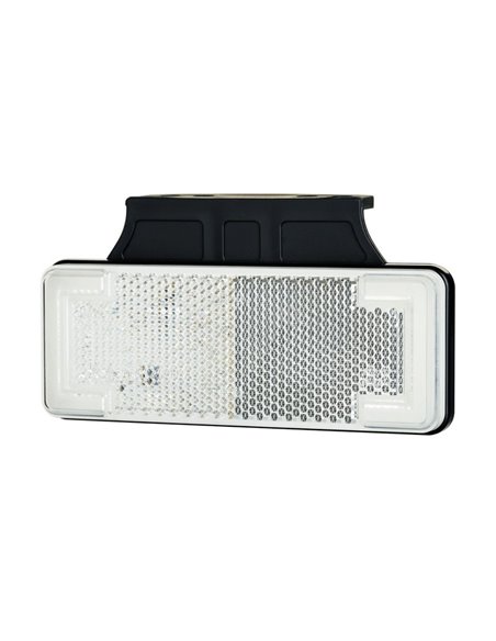 Piloto LED de gálibo reflector con soporte 12/24V IP68 homologado IA R1 A SM1 blanco, ámbar y rojo