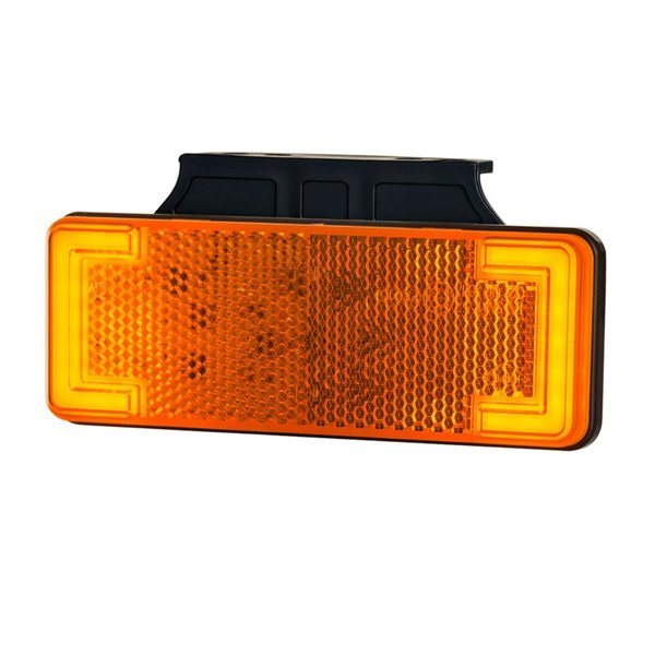 Piloto LED de gálibo reflector con soporte 12/24V IP68 homologado IA R1 A SM1 blanco, ámbar y rojo
