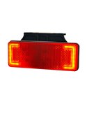Refletor de luz de LED com suporte 12/24V IP68 aprovado IA R1 A SM1 branco, âmbar e vermelho