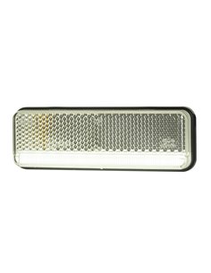 Luz de gálibo LED con reflector 12/24V IP68 ultrafino, homologado IA R1 A SM1 blanco, ámbar y rojo