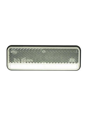 Luz de gálibo LED con reflector 12/24V IP68 ultrafino, homologado IA R1 A SM1 blanco, ámbar y rojo