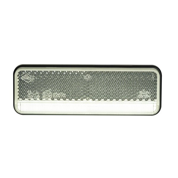 Luz de gálibo LED con reflector 12/24V IP68 ultrafino, homologado IA R1 A SM1 blanco, ámbar y rojo