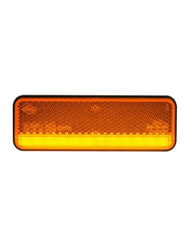 Luz de gálibo LED con reflector 12/24V IP68 ultrafino, homologado IA R1 A SM1 blanco, ámbar y rojo