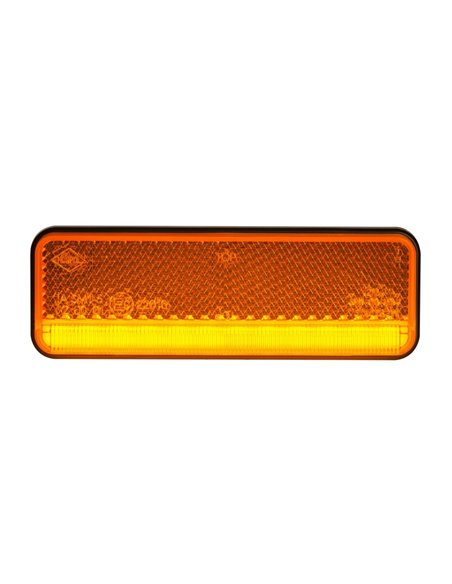 Luz de LED de liberação com refletor ultrafino IP68 12/24 V, aprovado pela IA R1 A SM1, branco, âmbar e vermelho
