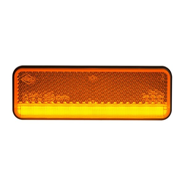 Luz de LED de liberação com refletor ultrafino IP68 12/24 V, aprovado pela IA R1 A SM1, branco, âmbar e vermelho