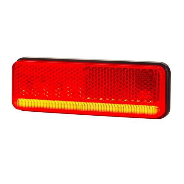 Luz de gálibo LED con reflector 12/24V IP68 ultrafino, homologado IA R1 A SM1 blanco, ámbar y rojo