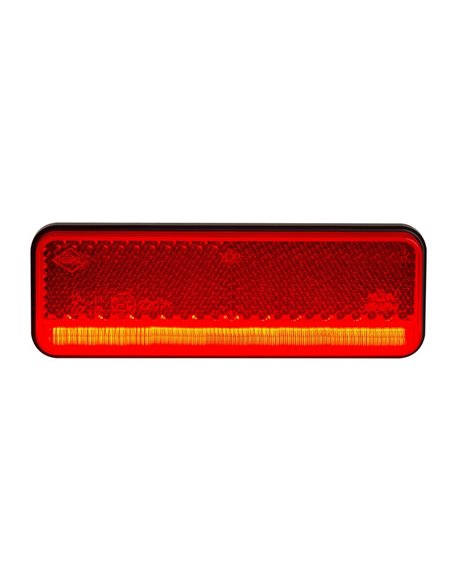 Luz de gálibo LED con reflector 12/24V IP68 ultrafino, homologado IA R1 A SM1 blanco, ámbar y rojo