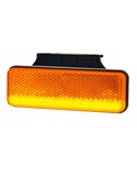 Feu de gabarit à LED avec support et réflecteur, blanc, ambre et rouge, 12/24 V IP68 ultra-mince, homologué IA R1 A SM1