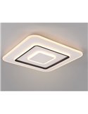 Plafón de techo LED cuadrado 60x60cm JORA 55W 6400lm, regulable 2700-6000K luz nocturna y memoria IP20