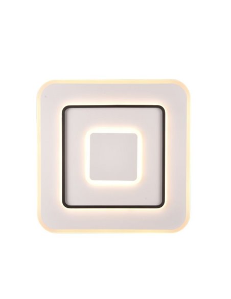 Plafón de techo LED cuadrado 60x60cm JORA 55W 6400lm, regulable 2700-6000K luz nocturna y memoria IP20