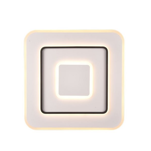 Plafonnier LED carré JORA 55 W 6 400 lm, 60 x 60 cm, intensité variable, veilleuse 2 700-6 000 K et mémoire IP20