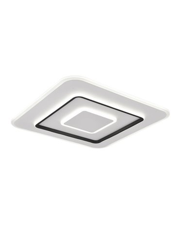 Plafón de techo LED cuadrado 60x60cm JORA 55W 6400lm, regulable 2700-6000K luz nocturna y memoria IP20