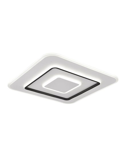 Plafón de techo LED cuadrado 60x60cm JORA 55W 6400lm, regulable 2700-6000K luz nocturna y memoria IP20