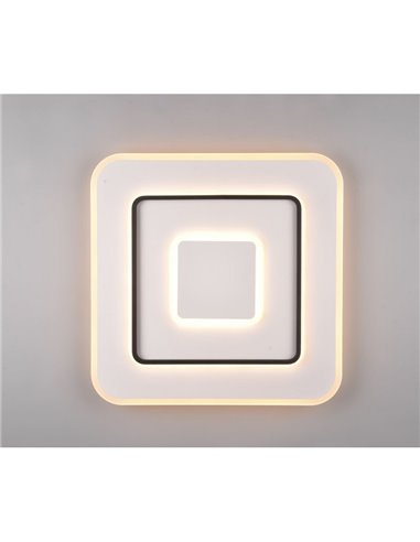 Plafón de techo LED cuadrado 60x60cm JORA 55W 6400lm, regulable 2700-6000K luz nocturna y memoria IP20