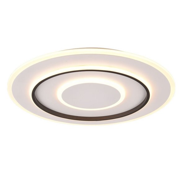 Plafón de techo LED redondo Ø60cm 55W 6400lm, regulable 2700-6000K luz nocturna y memoria IP20