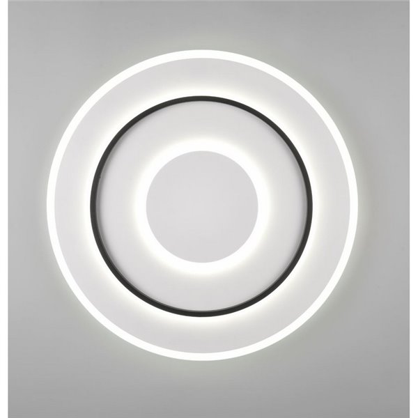 Plafonnier LED rond Ø60cm 55W 6400lm, dimmable 2700-6000K veilleuse et mémoire IP20