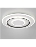 Plafón de techo LED redondo Ø60cm 55W 6400lm, regulable 2700-6000K luz nocturna y memoria IP20