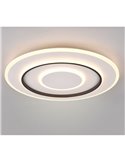 Luminária de teto LED redonda Ø60cm 55W 6400lm, luz noturna regulável 2700-6000K e memória IP20