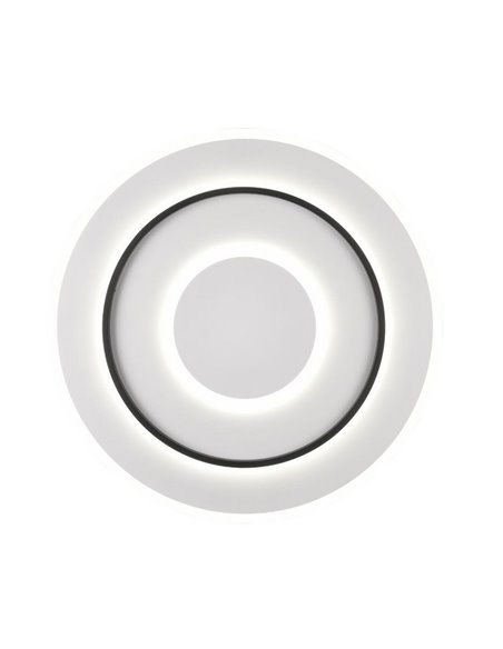 Plafón de techo LED redondo Ø60cm 55W 6400lm, regulable 2700-6000K luz nocturna y memoria IP20
