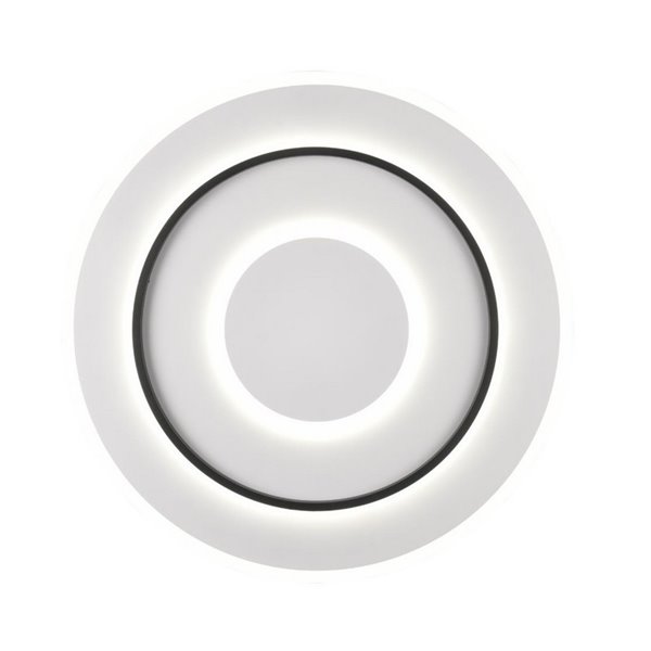Luminária de teto LED redonda Ø60cm 55W 6400lm, luz noturna regulável 2700-6000K e memória IP20
