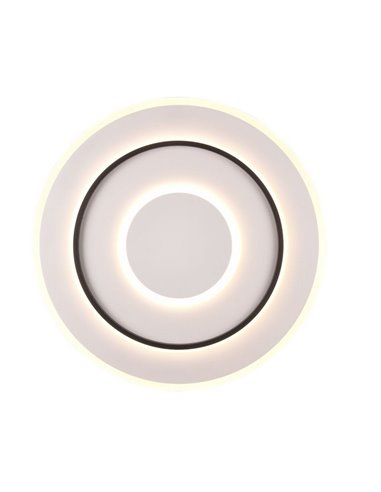 Plafón de techo LED redondo Ø60cm 55W 6400lm, regulable 2700-6000K luz nocturna y memoria IP20