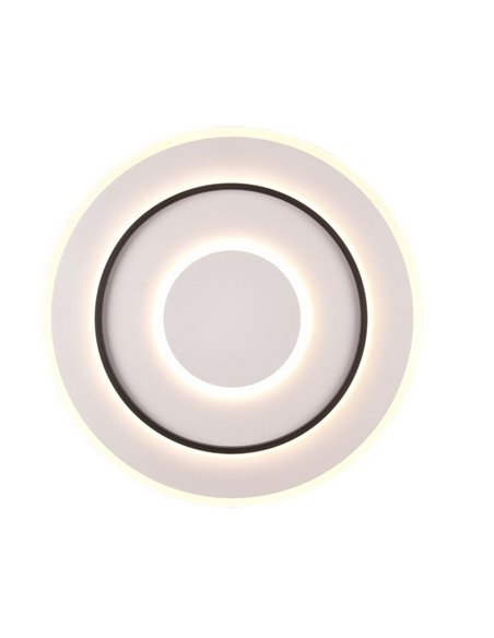 Plafón de techo LED redondo Ø60cm 55W 6400lm, regulable 2700-6000K luz nocturna y memoria IP20