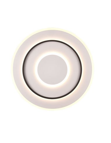 Plafón de techo LED redondo Ø60cm 55W 6400lm, regulable 2700-6000K luz nocturna y memoria IP20