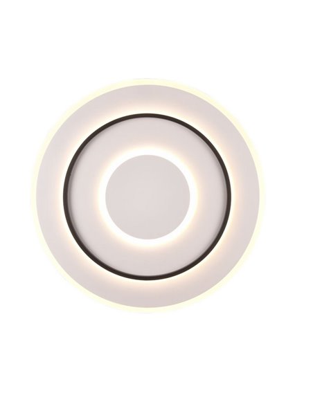 Plafón de techo LED redondo Ø60cm 55W 6400lm, regulable 2700-6000K luz nocturna y memoria IP20