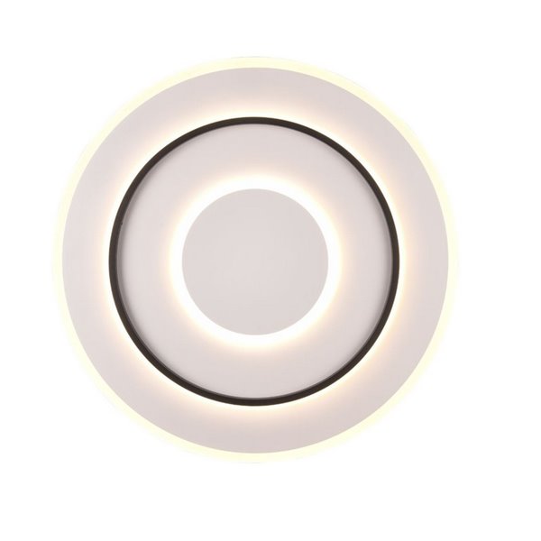 Plafón de techo LED redondo Ø60cm 55W 6400lm, regulable 2700-6000K luz nocturna y memoria IP20