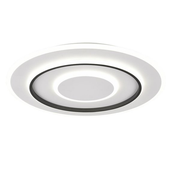 Plafón de techo LED redondo Ø60cm 55W 6400lm, regulable 2700-6000K luz nocturna y memoria IP20