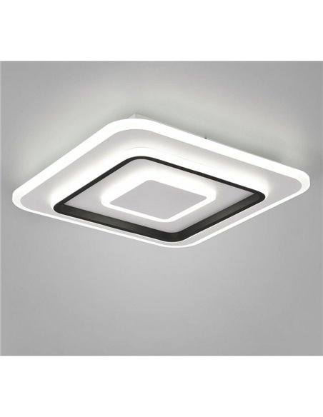 Plafón cuadrado de techo JORA 46W 5400lm, regulable 2700-6000K IP20