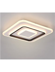Plafón cuadrado de techo JORA 46W 5400lm, regulable 2700-6000K IP20 2