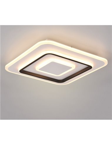 Plafón cuadrado de techo JORA 46W 5400lm, regulable 2700-6000K IP20