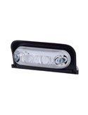 Luz de gálibo LED ovalada, de esquina 12/24V blanco, ámbar, rojo, IP68 homologado R1 A SM1
