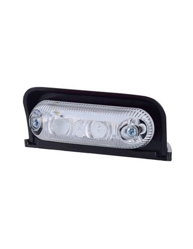 Luz de canto LED oval, 12/24 V branca, âmbar, vermelha, com aprovação IP68 R1 A SM1