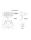 Luz de gálibo LED ovalada, de esquina 12/24V blanco, ámbar, rojo, IP68 homologado R1 A SM1