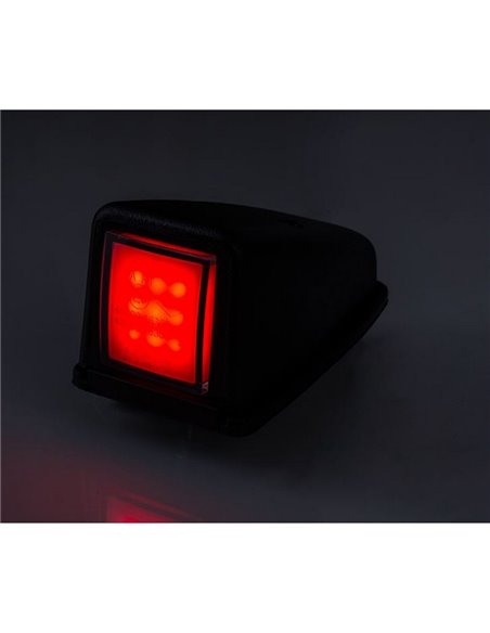 Luz de LED especial para tetos de cabine, branca, âmbar, vermelha, aprovada R1 A SM1 12/24 V IP68