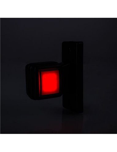 Piloto de gálibo LED, brazo recto 12/24V IP68 sin mano homologado A R1