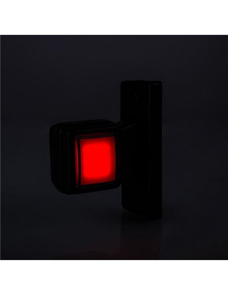 Piloto de gálibo LED, brazo recto 12/24V IP68 sin mano homologado A R1