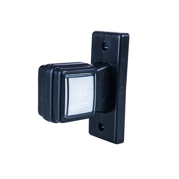 Piloto de gálibo LED, brazo recto 12/24V IP68 sin mano homologado A R1