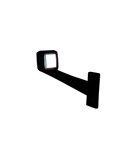 Cuerno LED brazo largo 12/24V IP68, derecha e izquierda, homologado A R1